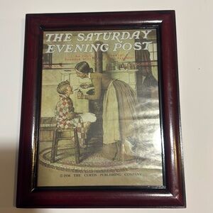 1936 the Saturday Evening Post picture with frame